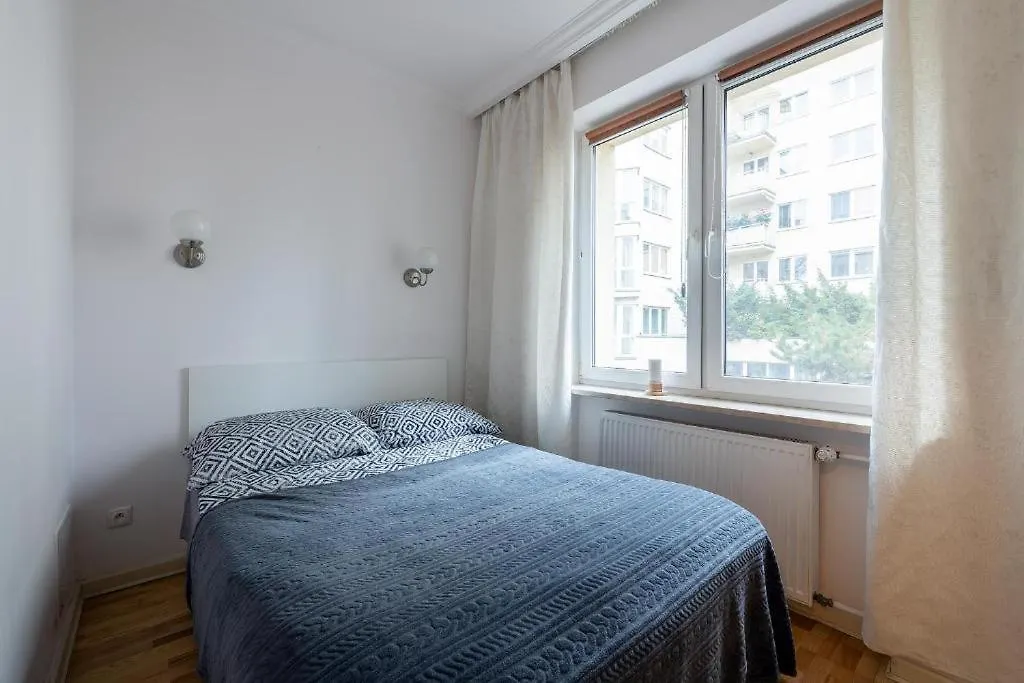 Orla 6: Private Apartment with Separate Bedroom and Balcony Near Metro Warsaw Poland