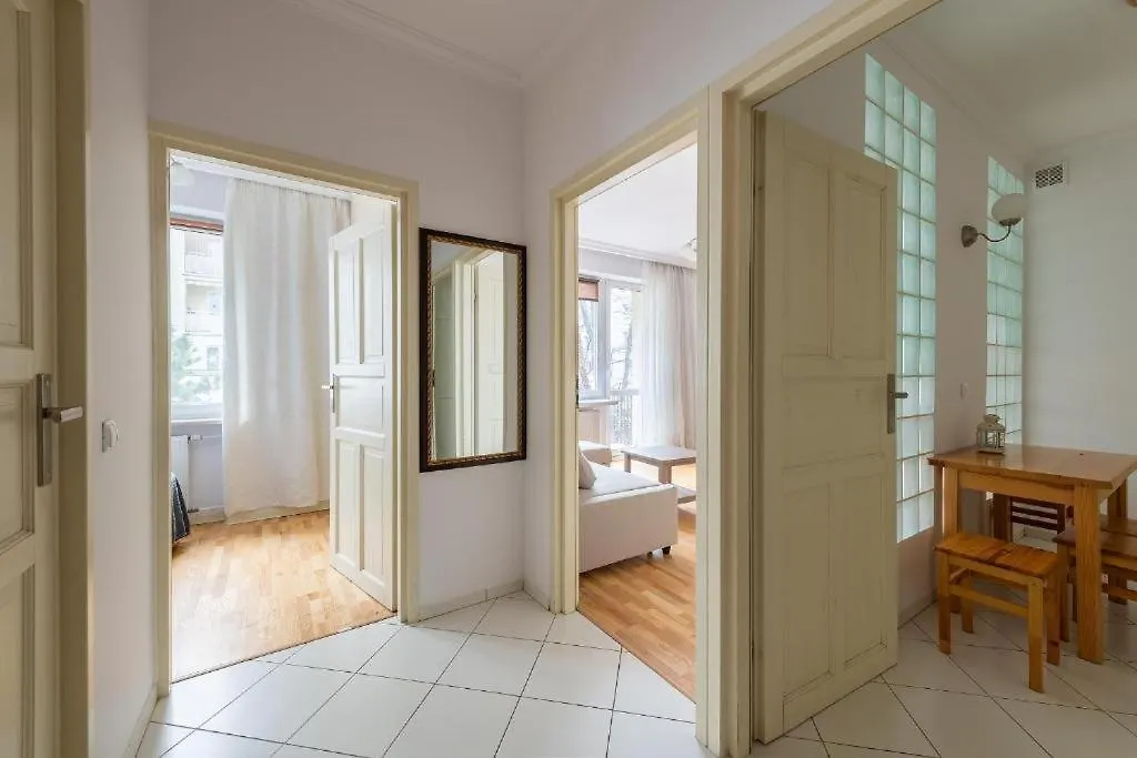 Orla 6: Private Apartment with Separate Bedroom and Balcony Near Metro Warsaw Poland